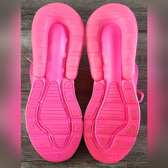 *NEAR NEW* Nike Airmax Air Max 270 Sz 8.5 Vibrant Neon Bright Hyper Triple Pink - Picture 11 of 12
